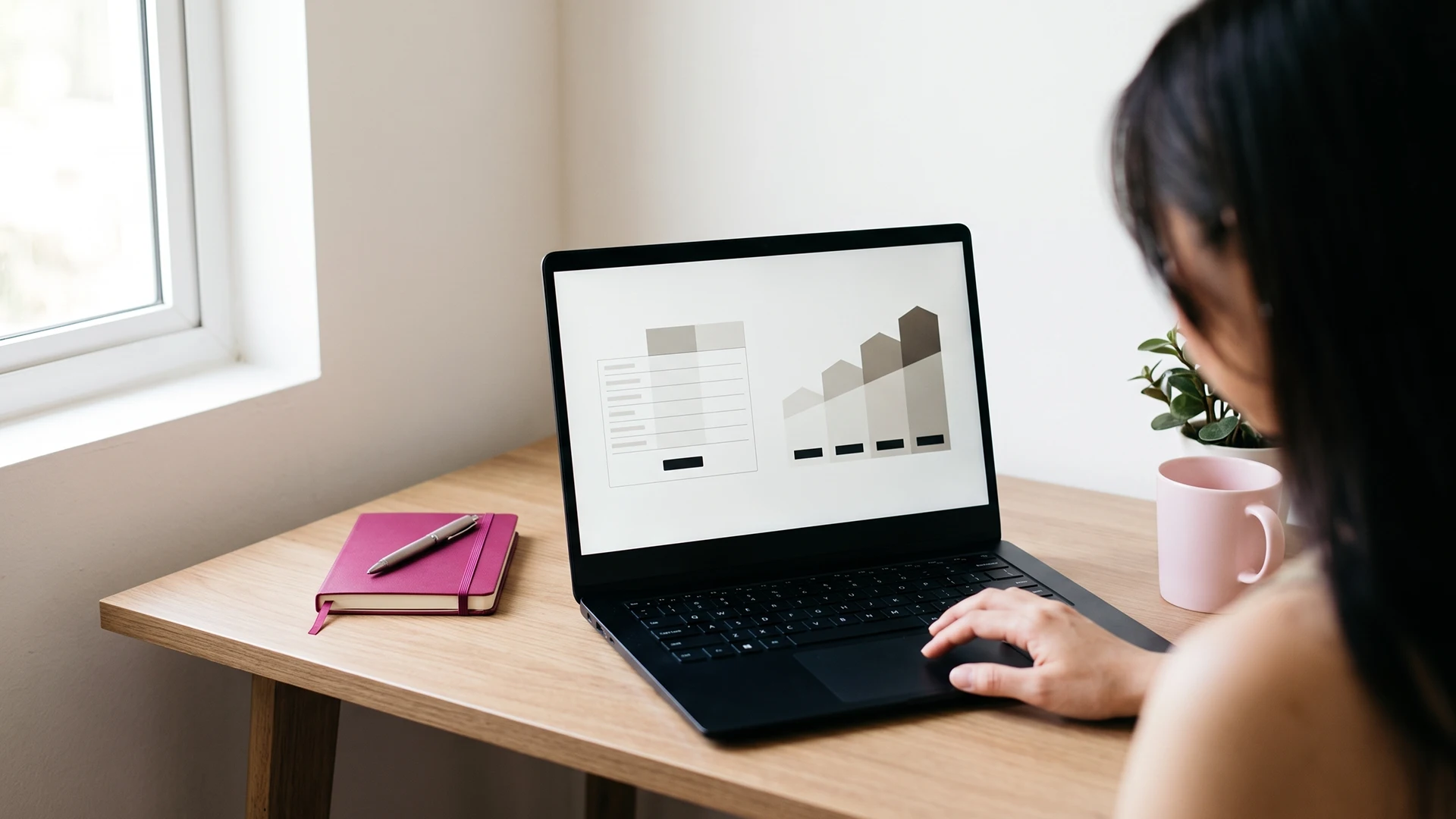 Shopify owner comparing Judge.me vs Okendo pricing pages on a laptop at a calm desk