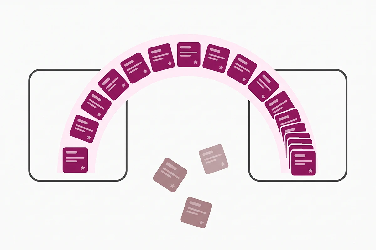 Diagram of reviews moving between two Shopify apps with some fields not transferring