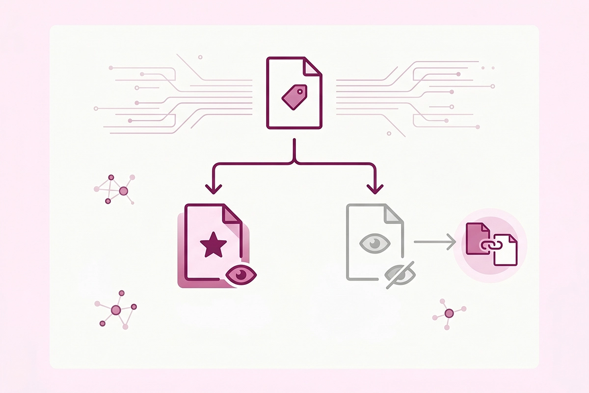 Decision diagram for Shopify blog tag pages: build a real page or add noindex follow