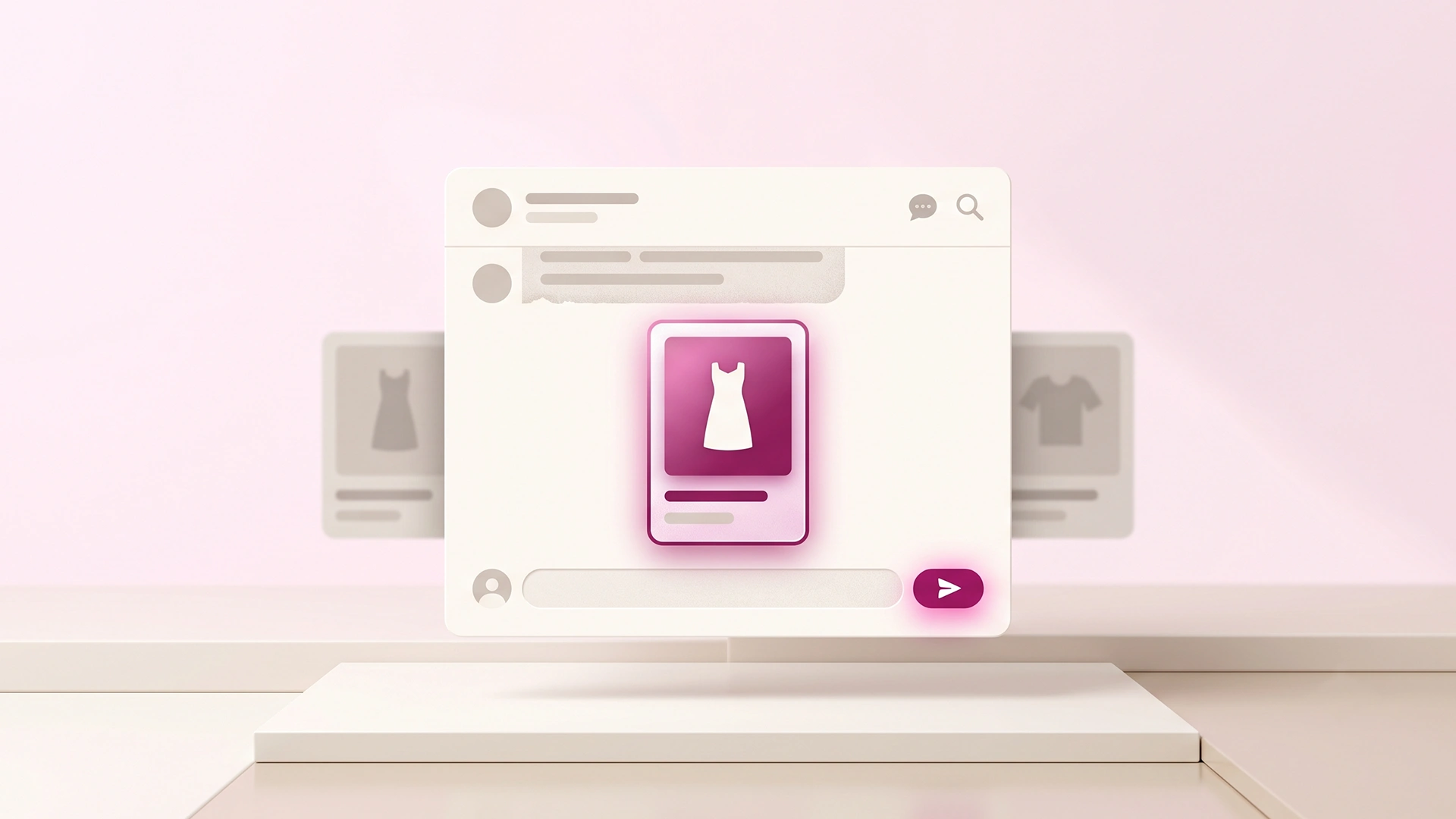Chat window guiding a Shopify shopper from a vague question to one recommended product