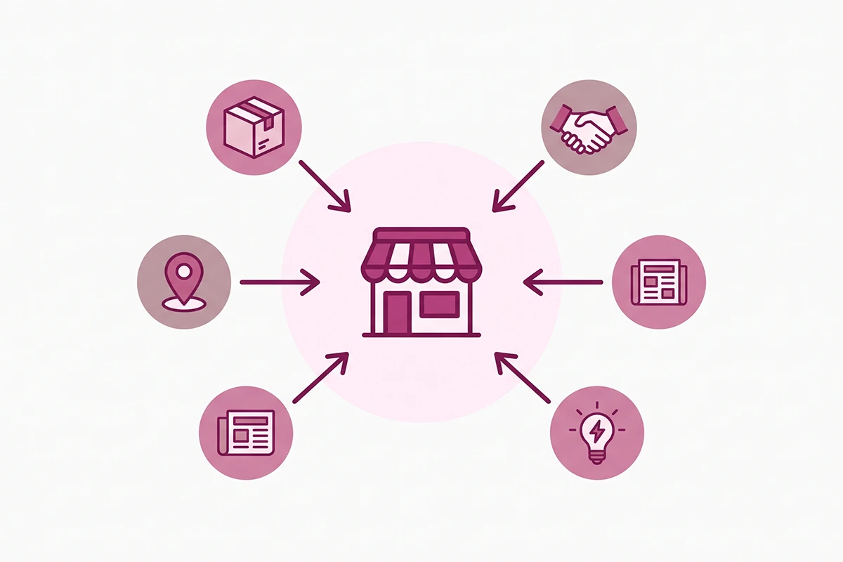 The five safe first backlink sources for a new Shopify store, from suppliers to earned citations