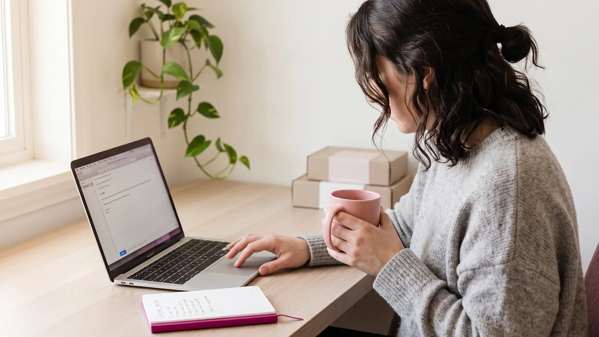 New Shopify store owner drafting a supplier email to earn their first backlinks